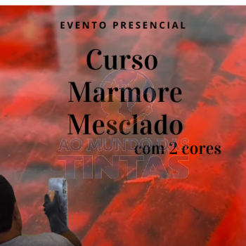 CURSO EFEITO MARMORE MESCLADO COM 2 CORES