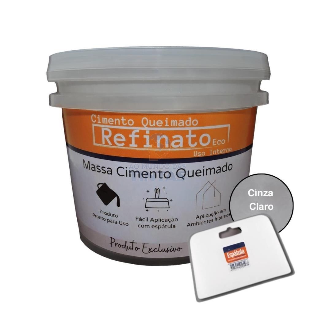 CIMENTO REFINATO ECO CINZA CONTEMPORANEO INTERNO 5KG