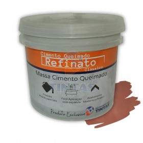 Massa Efeito Cimento Queimado Para Parede Terra Molhada 5kg Refinato Classico Fosco