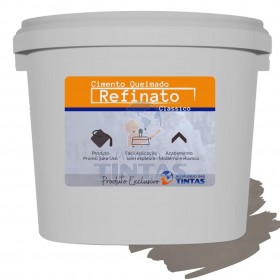 Massa Efeito Cimento Queimado Para Parede Argila Natural 25kg Refinato Classico Fosco