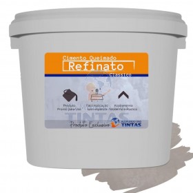 Massa Efeito Cimento Queimado Para Parede Cascalho Nobre 25kg Refinato Classico Fosco