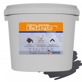 Massa Efeito Cimento Queimado Para Parede Cinza Industrial 25kg Refinato Classico Fosco