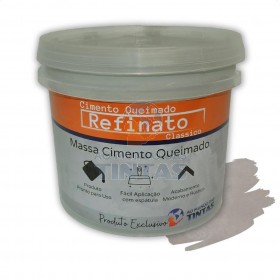 Massa Efeito Cimento Queimado Para Parede 5kg Cascalho Nobre Refinato Classico Fosco