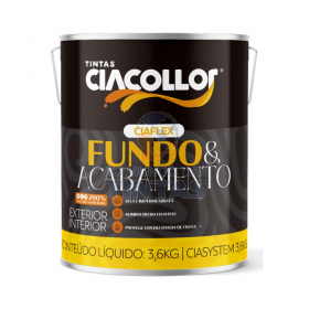 Tinta Emborrachada Impermeabilizante Ciaflex Fundo & Acabamento Ciacollor - Galão 3,6kg