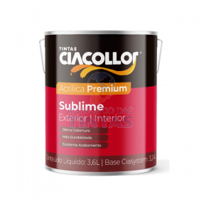 Tinta Acrílica Fosca Branco Sublime Ciacollor 3,6L - Galão