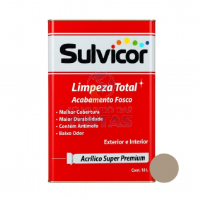 Tinta Acrílica Fosca Camurça Super Premium Sulvicor 18L - Lata Grande