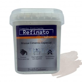 Massa Efeito Cimento Queimado Perolizado Algodao Egipcio 1kg Refinato Refleto Aveludado