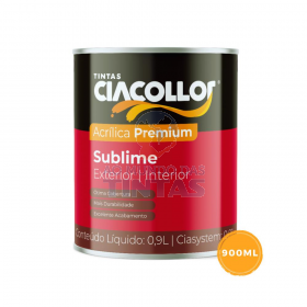 Tinta Acrílica Fosca Branco Sublime Ciacollor 900ml - Quarto de Lata
