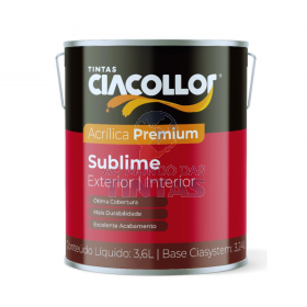 Tinta Acrílica Fosca Branco Sublime Ciacollor 3,6L - Galão Pequeno