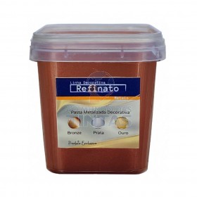 PASTA METALIZADA BRONZE REFINATO PARA EFEITOS DECORATIVOS 200G