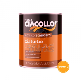 Tinta Acrílica Fosca Branco Ciaturbo Ciacollor 900ml - Quarto de Lata